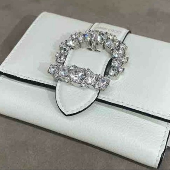 Jimmy Choo Handbags - Jimmy Choo white Crystal wallet